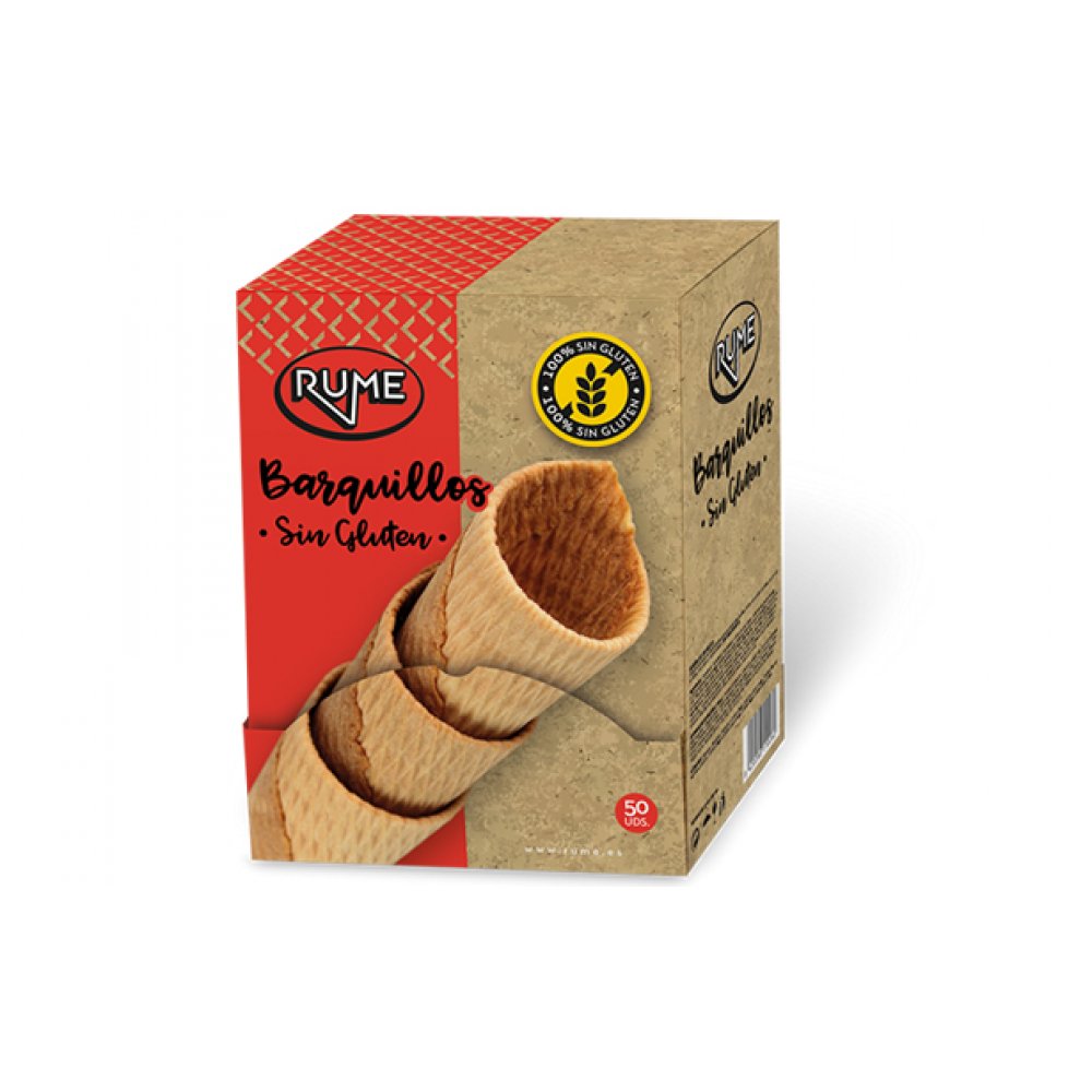Barquillo Artesano Sin Gluten - c/funda ind. 50 uds.