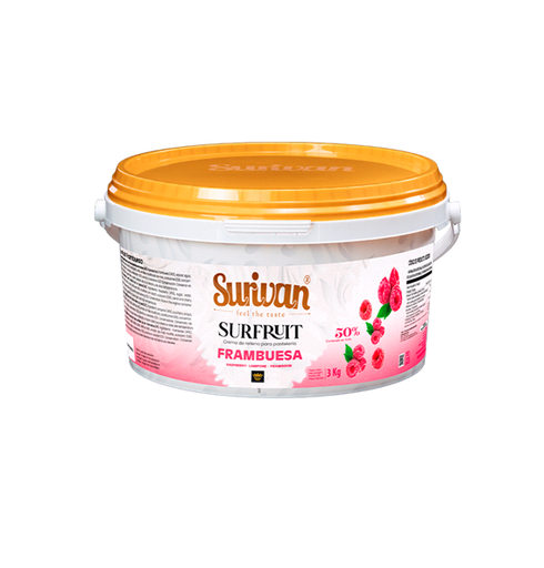 [19369] Relleno y Cubierta 50%  Frambuesa  / caja 3 kg.